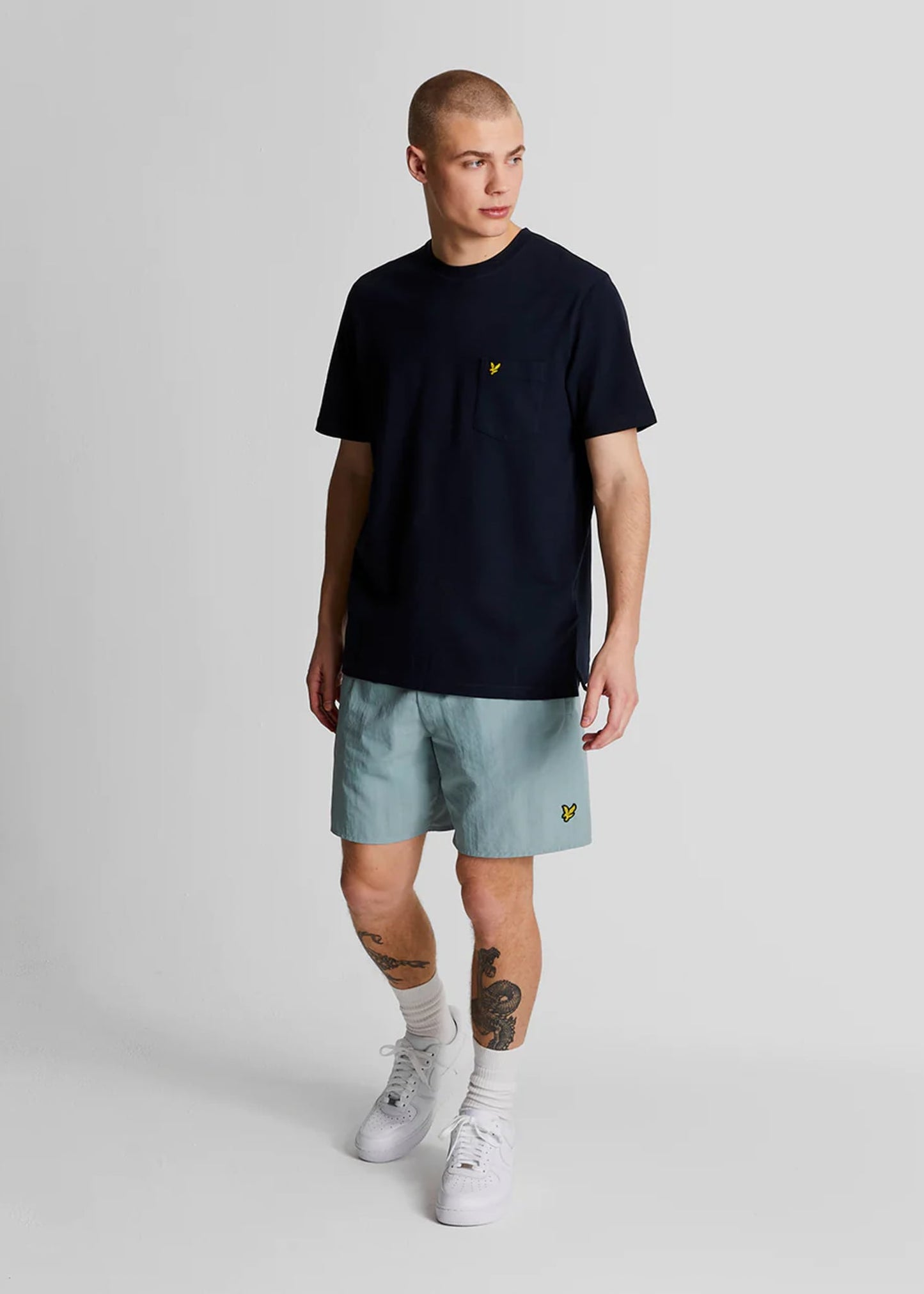 Lyle & Scott Zwembroeken Plain swim short - slate blue