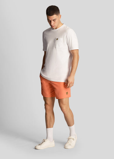 Lyle & Scott Zwembroeken Plain swim short - tangerine tango