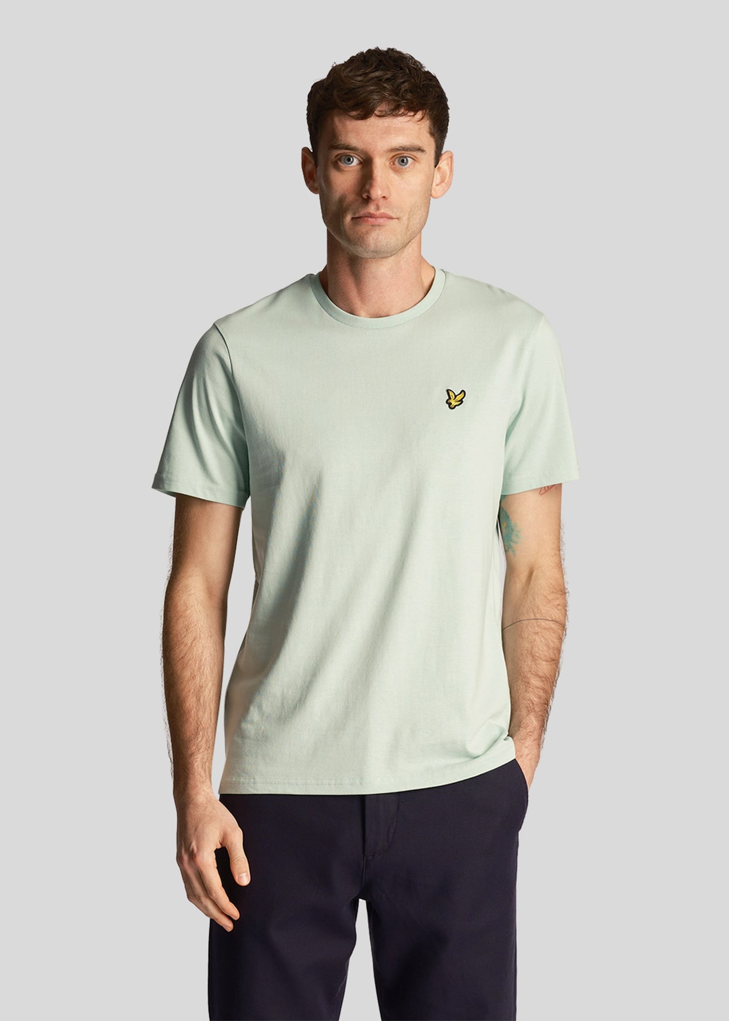 Lyle & Scott T-shirts Plain t-shirt - turquoise shadow