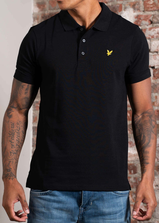 Lyle & Scott Polo's Plain polo shirt - jet black