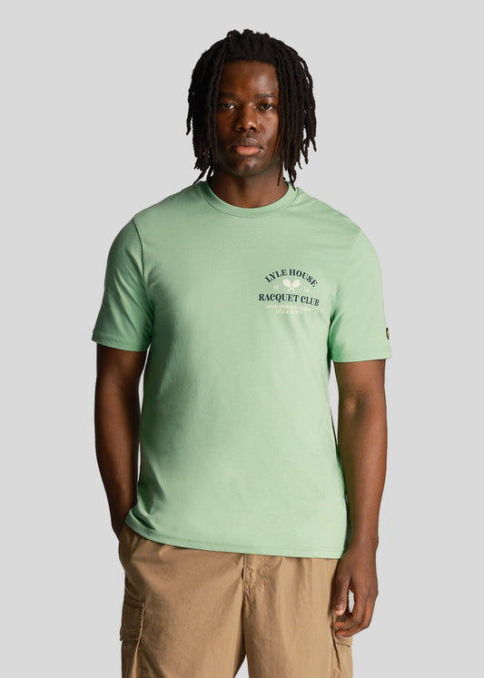 Lyle & Scott T-shirts  Racquet club graphic t-shirt - lawn green 