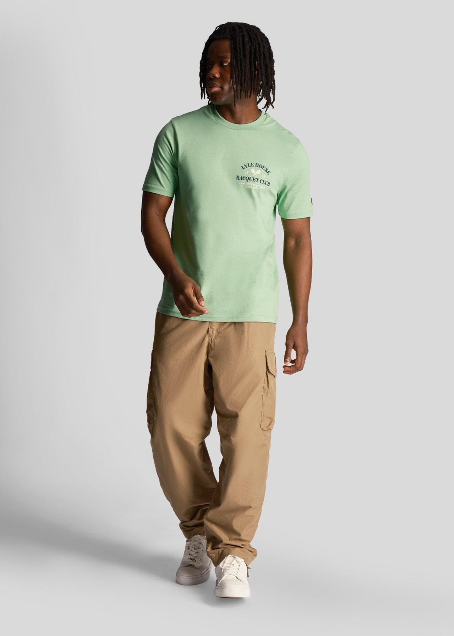 Lyle & Scott T-shirts Racquet club graphic t-shirt - lawn green