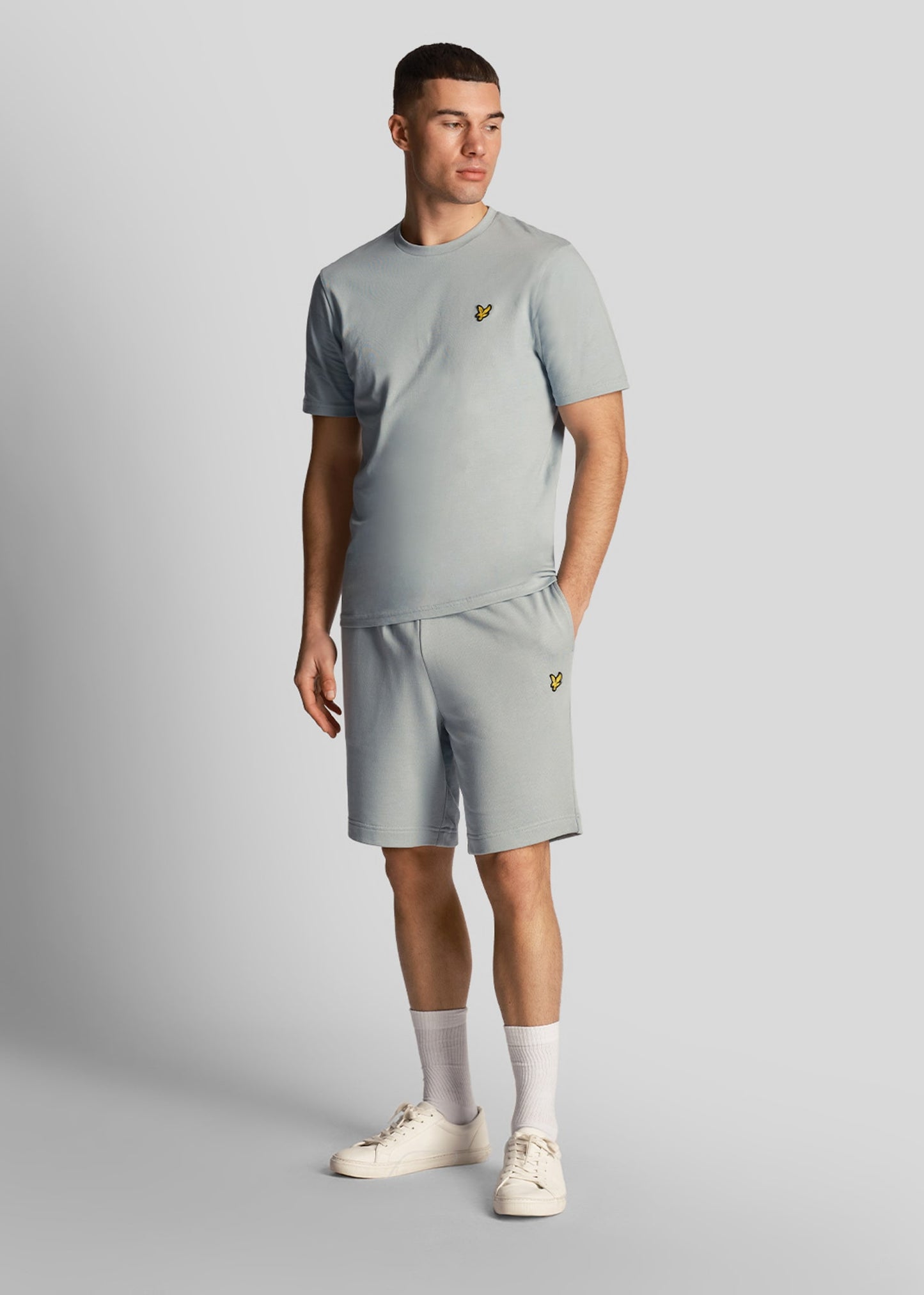 Lyle & Scott Korte Broeken Sweat short - slate blue