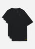 Lyle & Scott T-shirts Maxwell 3 pack t-shirt - jet black