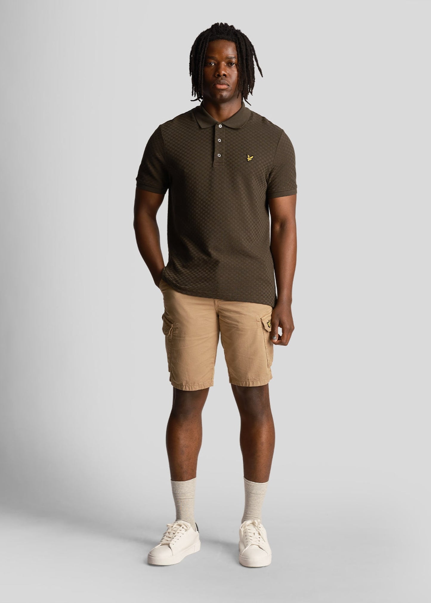 Lyle & Scott Korte Broeken Bestseller Wembley cargo short - biscuit