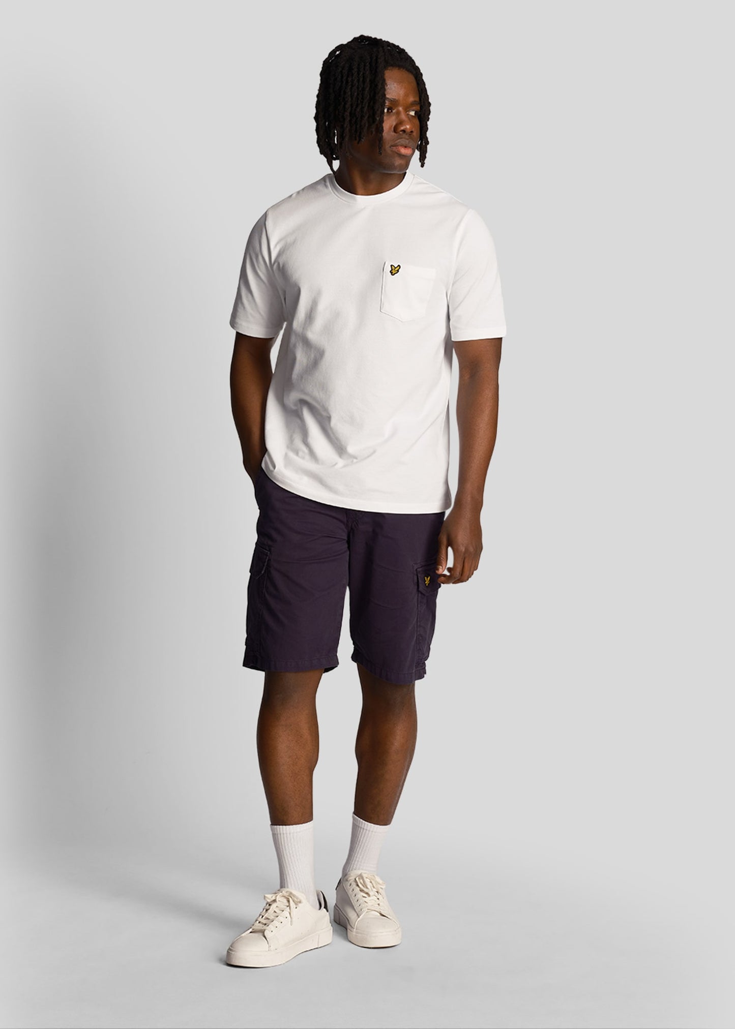 Lyle & Scott Korte Broeken Bestseller Wembley cargo short - dark navy