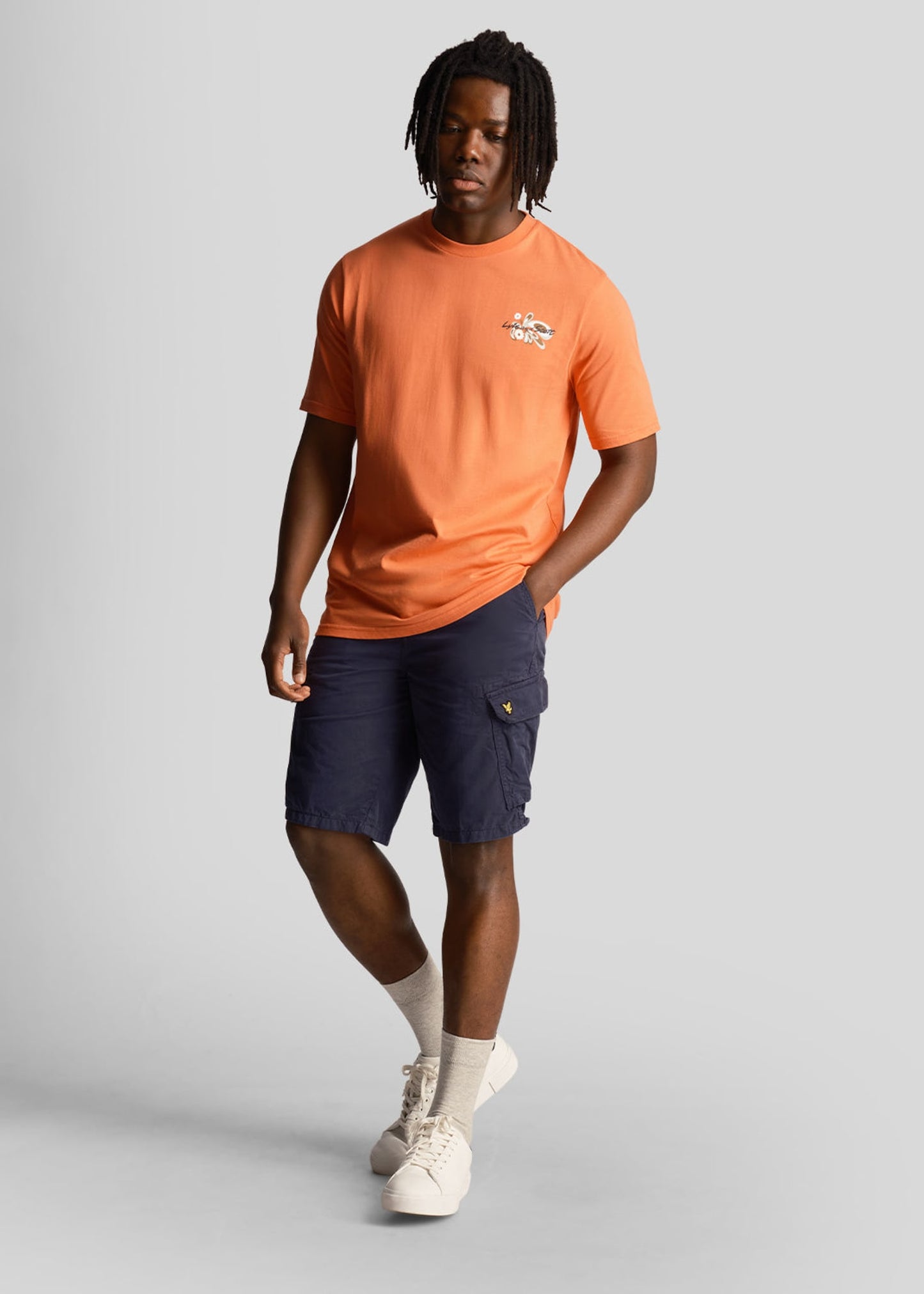 Lyle & Scott Korte Broeken Bestseller Wembley cargo short - dark navy