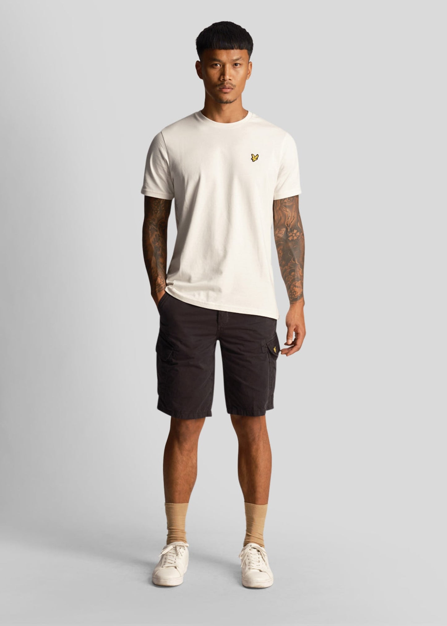 Lyle & Scott Korte Broeken Bestseller Wembley cargo short - jet black