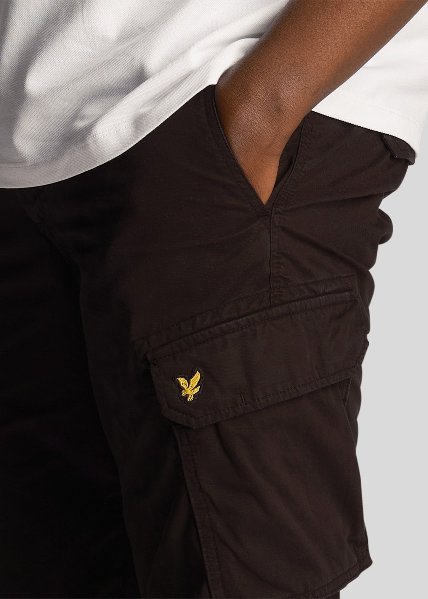 Lyle & Scott Korte Broeken Bestseller Wembley cargo short - jet black