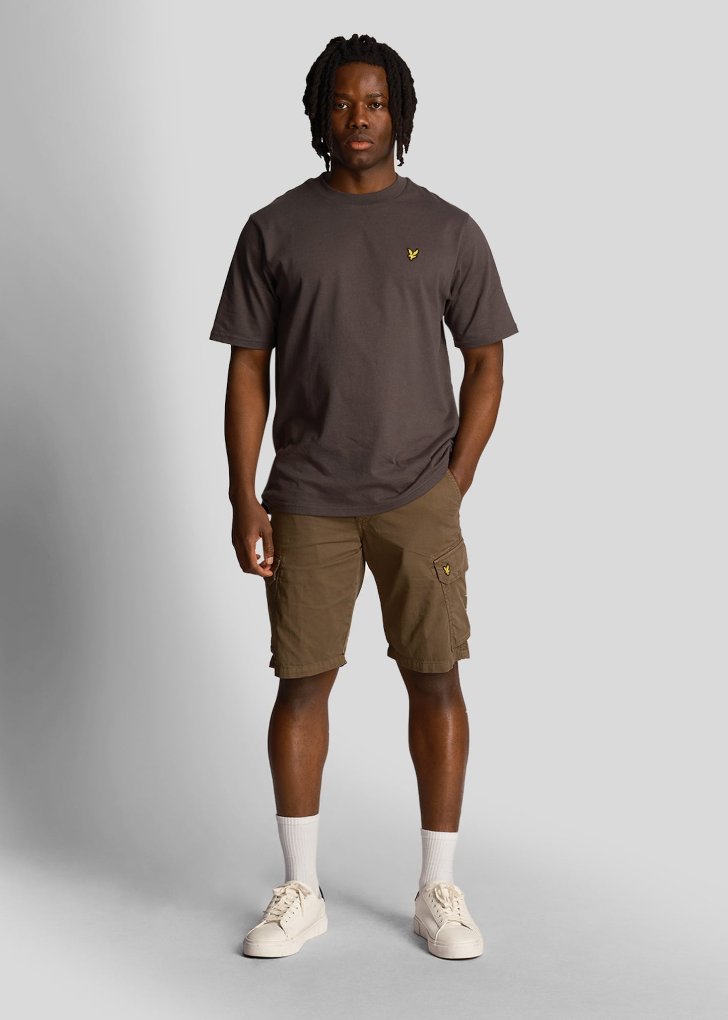 Lyle & Scott Korte Broeken Bestseller Wembley cargo short - military green
