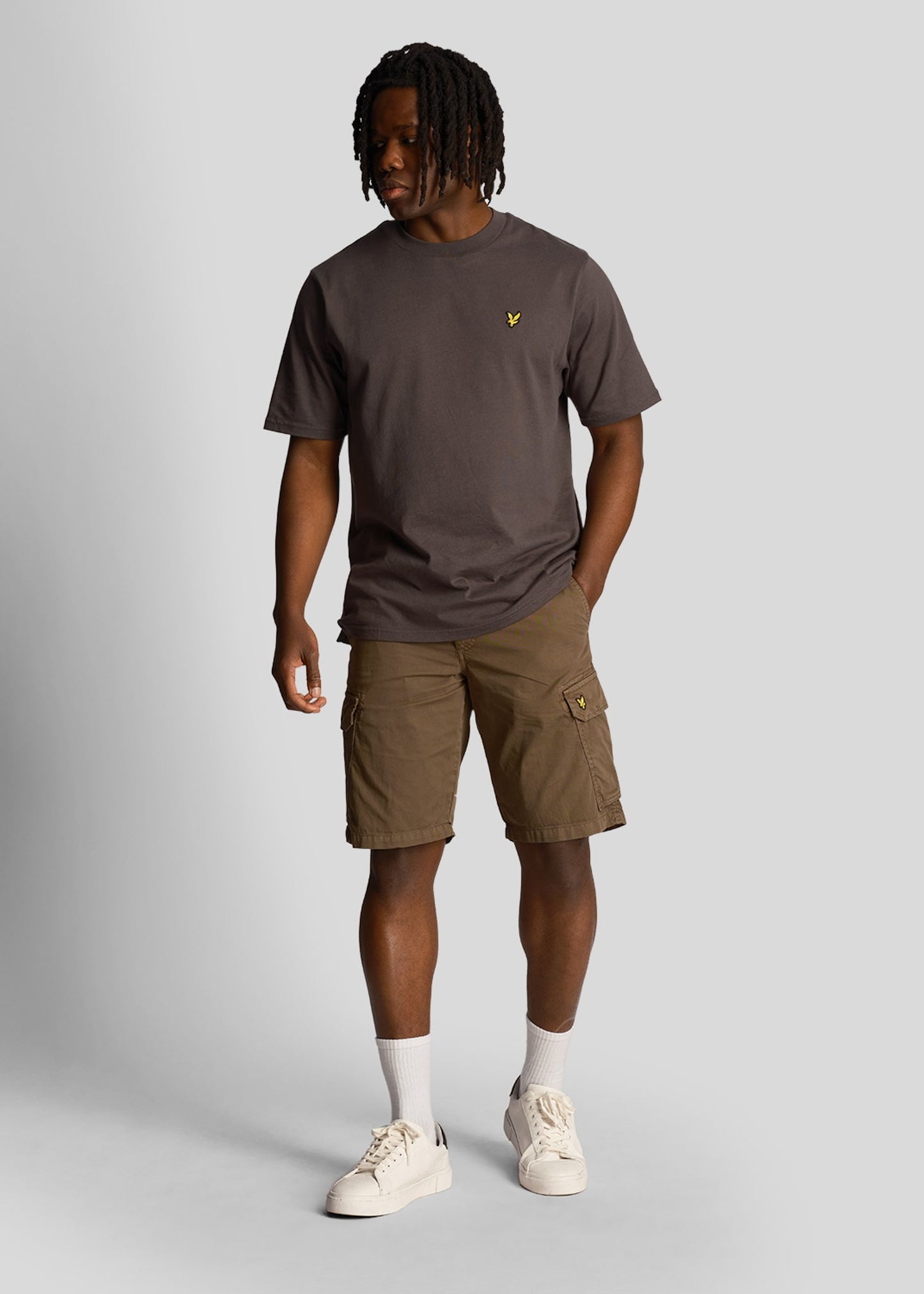 Lyle & Scott Korte Broeken Bestseller Wembley cargo short - military green