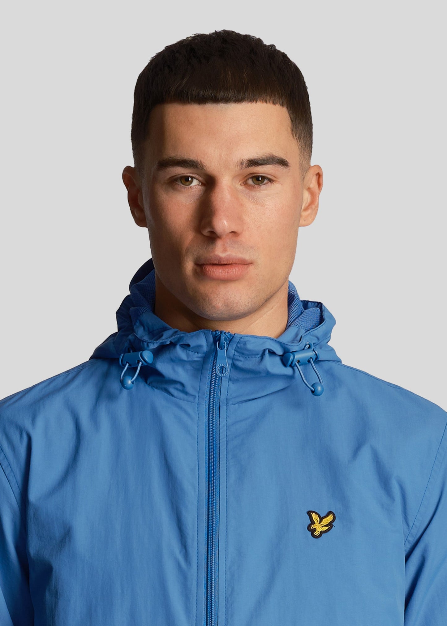 Lyle & Scott Jassen Zip through hooded jacket - spring blue
