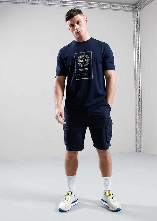Marshall Artist T-shirts  Cartellino t-shirt - navy 
