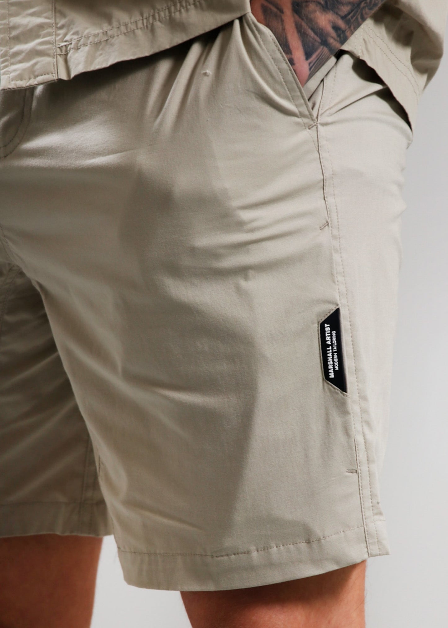 Marshall Artist Korte Broeken Frenzo short - sandstone