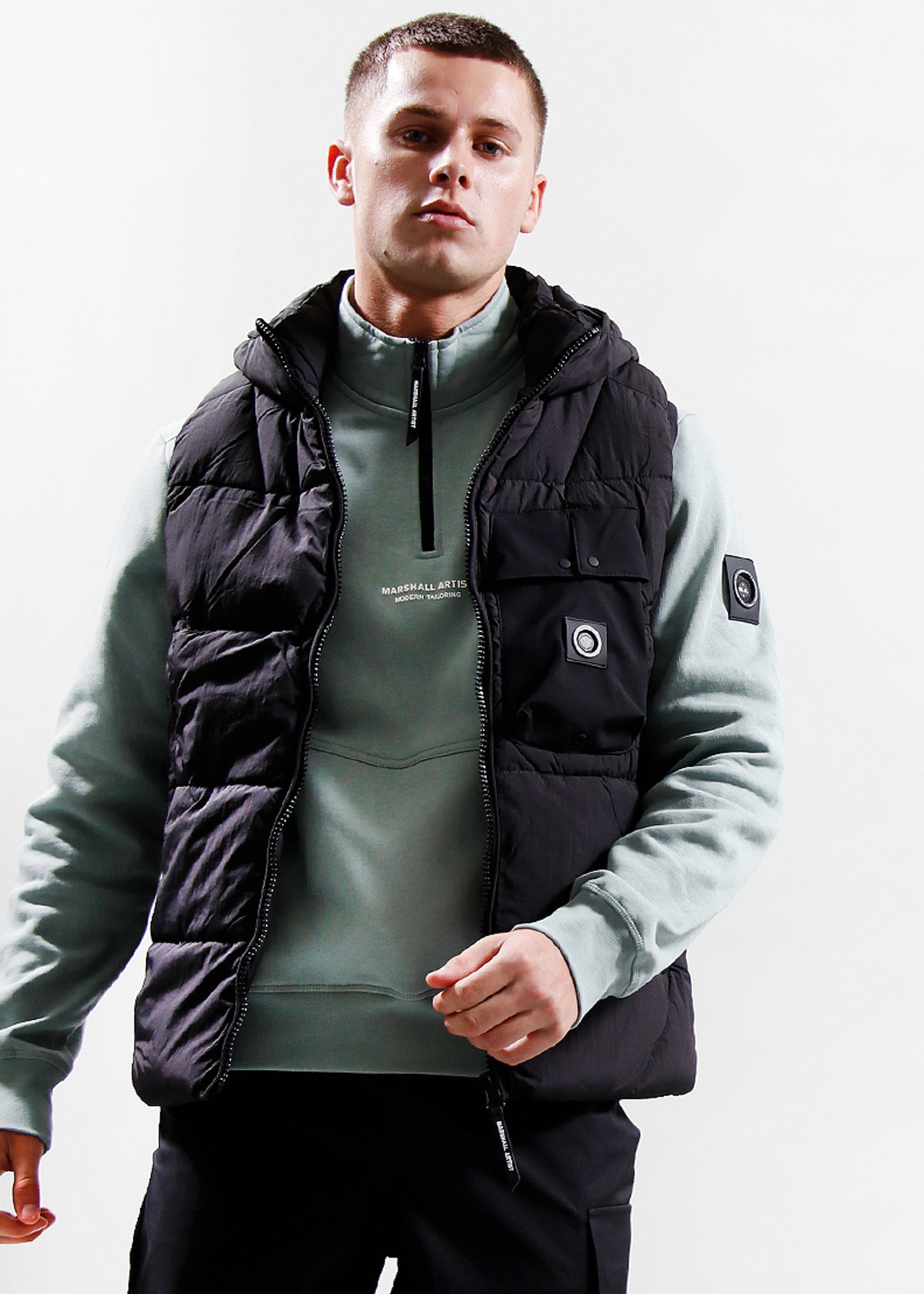 Marshall Artist Bodywarmers Kymera bubble vest - black