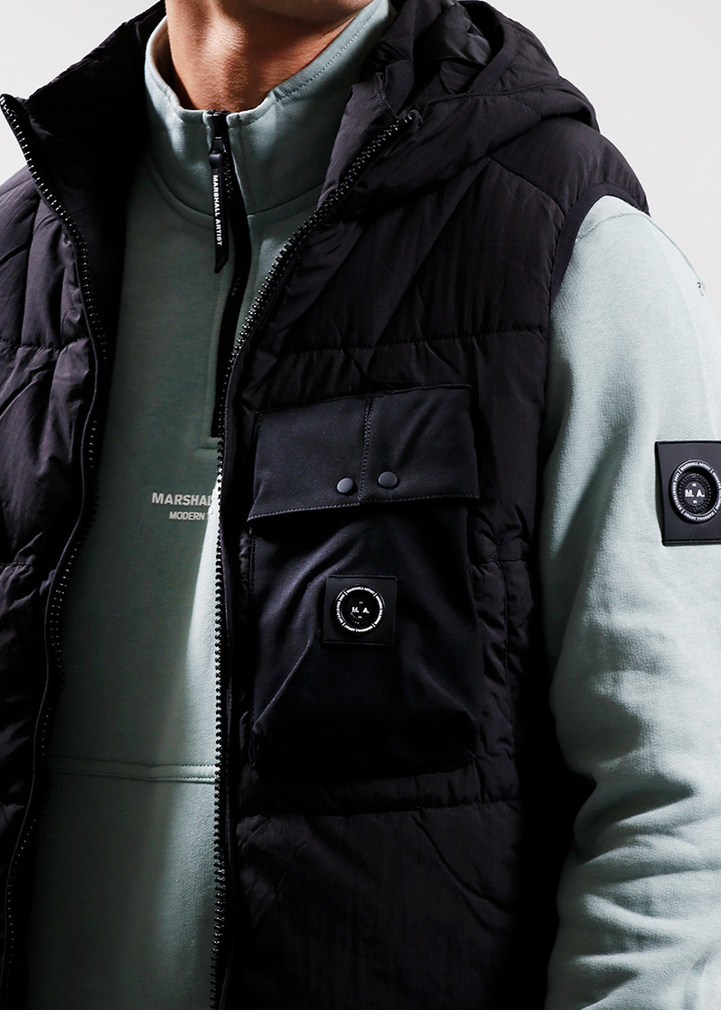 Marshall Artist Bodywarmers Kymera bubble vest - black