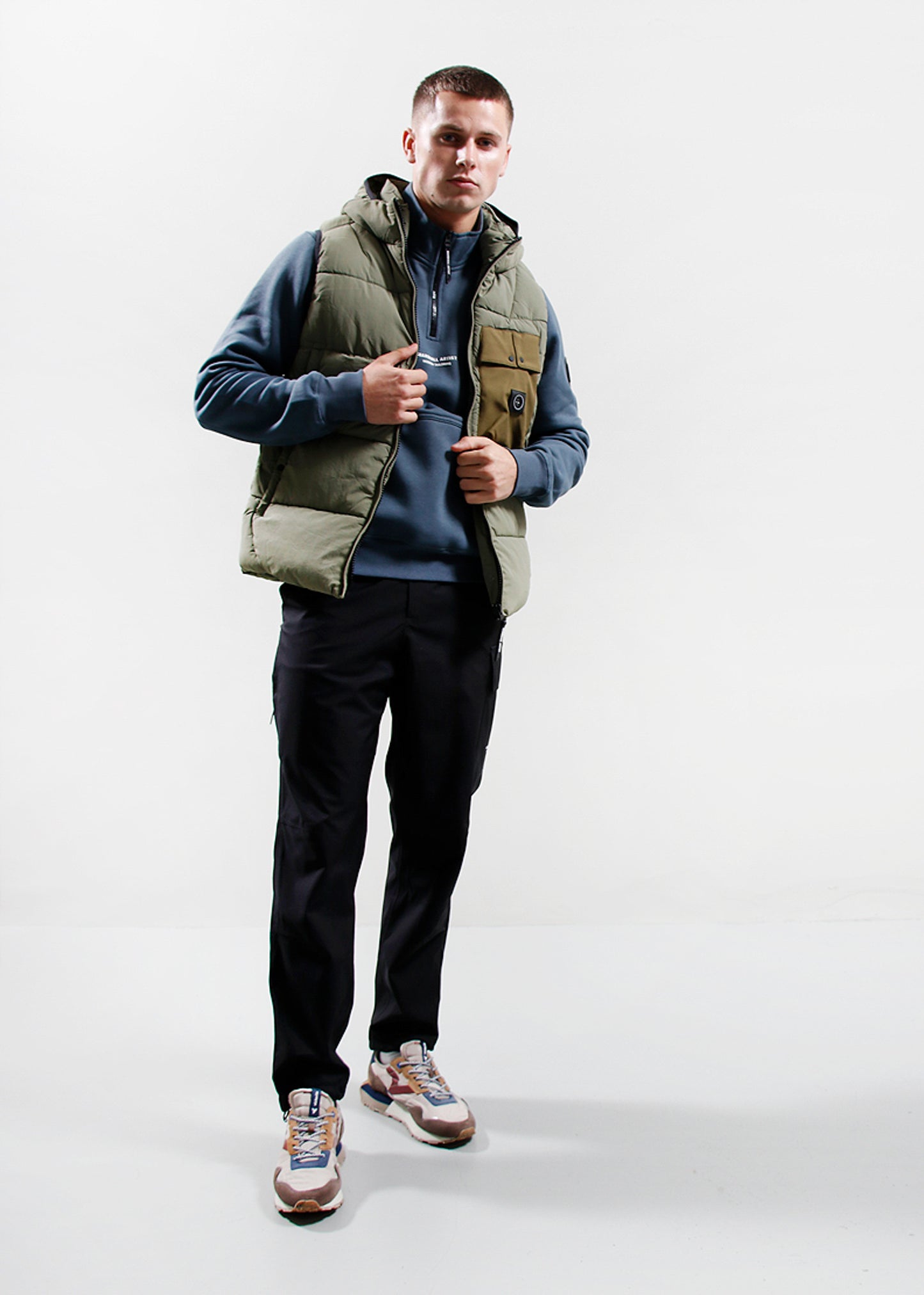 Marshall Artist Bodywarmers Kymera bubble vest - khaki