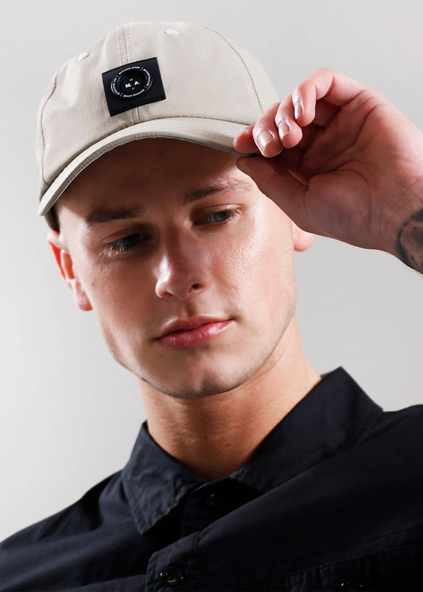 Marshall Artist Petten Siren nylon ripstop cap - stone