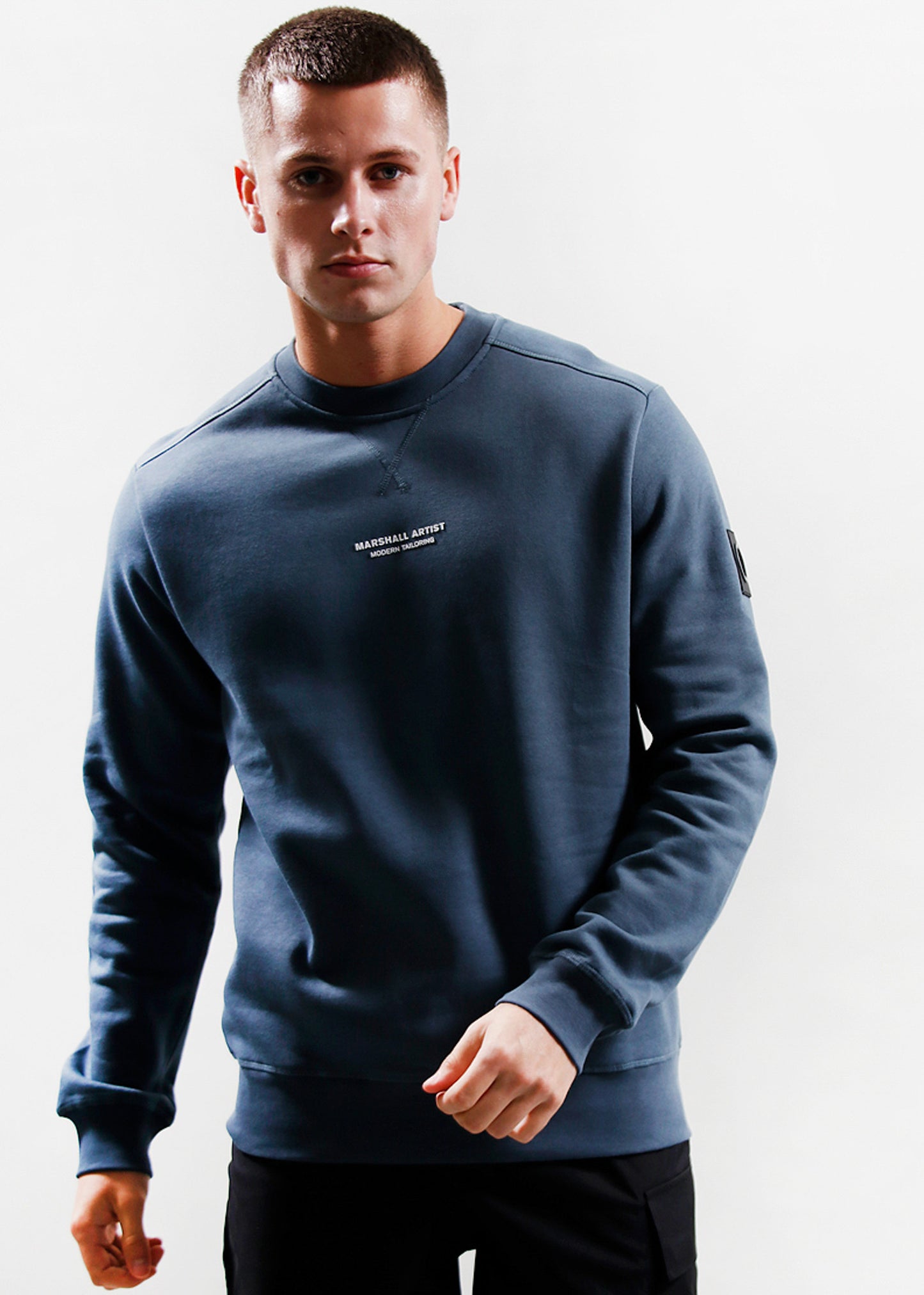 Marshall Artist Truien Siren crewneck - slate blue