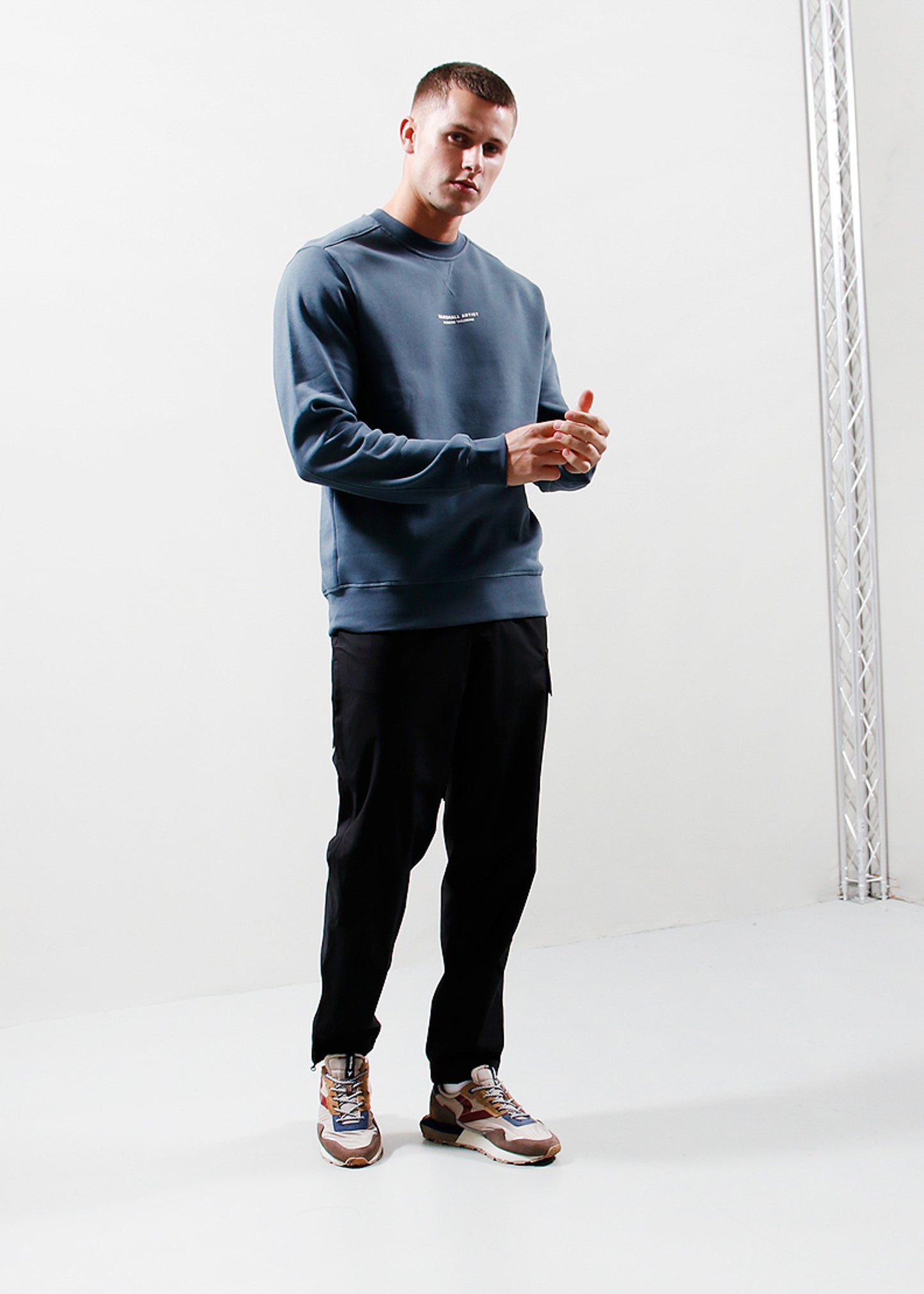 Marshall Artist Truien Siren crewneck - slate blue