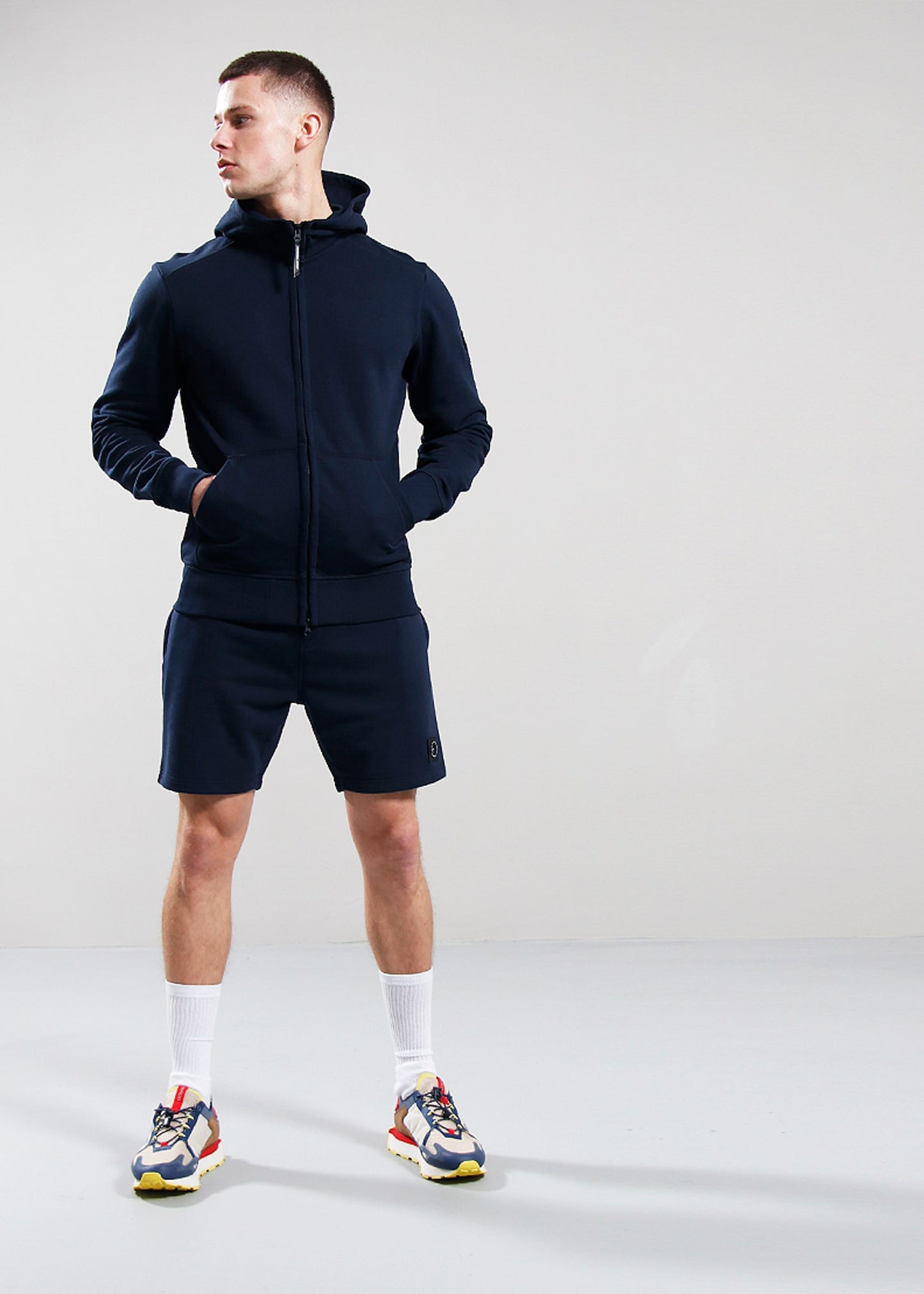 Marshall Artist Korte Broeken Siren jersey short - navy