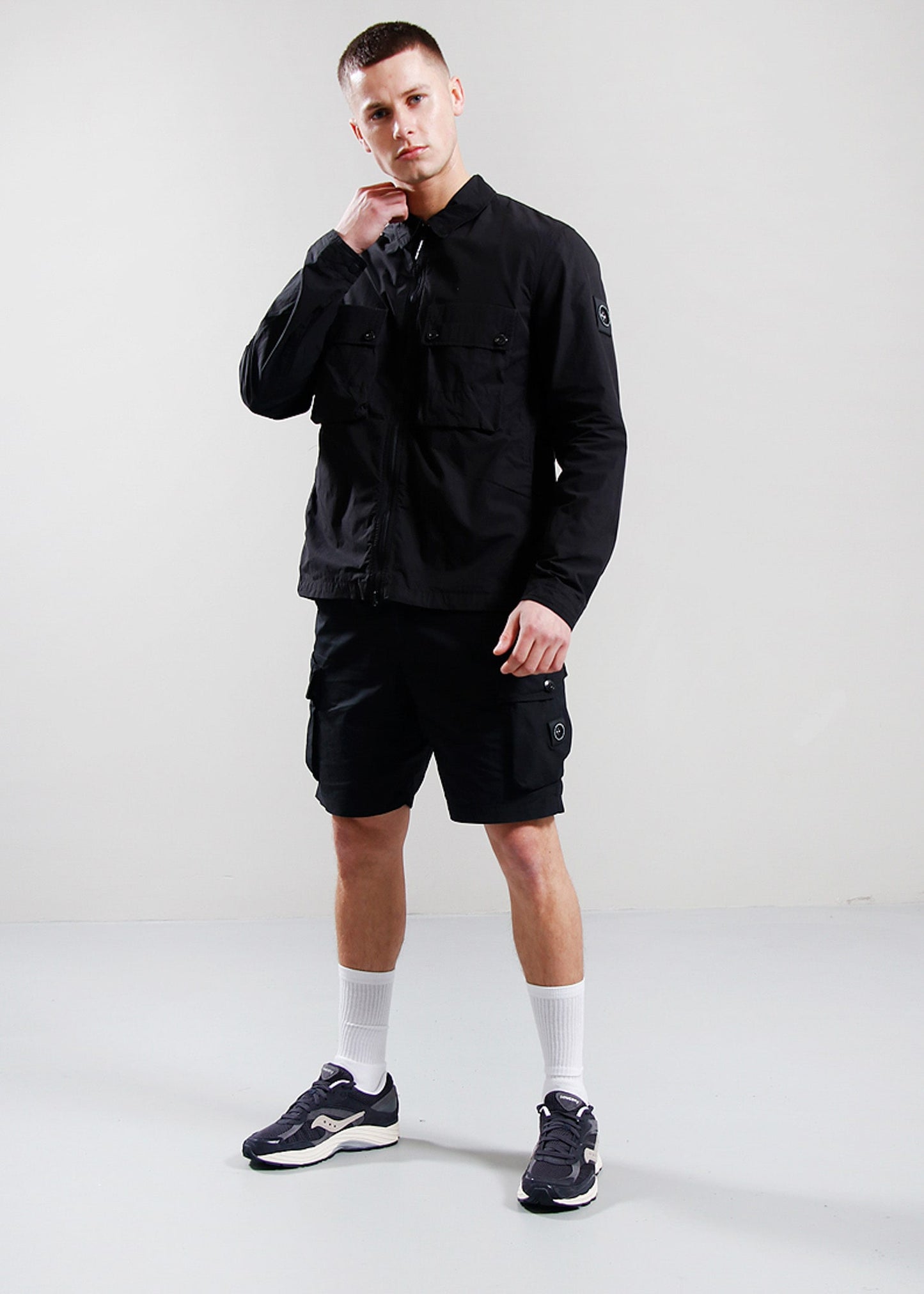 Marshall Artist Korte Broeken Storma cargo short - black