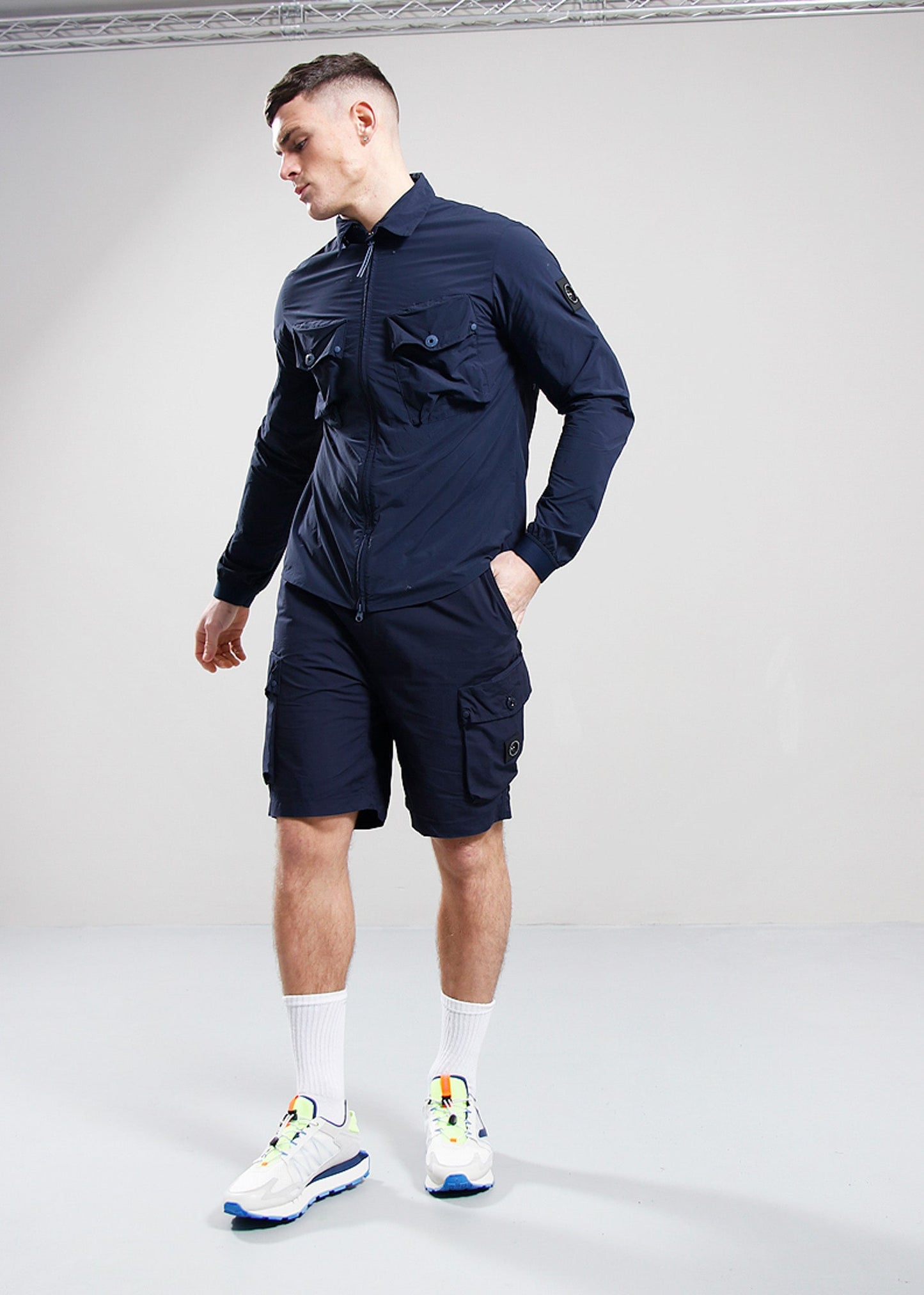 Marshall Artist Korte Broeken Storma cargo short - navy