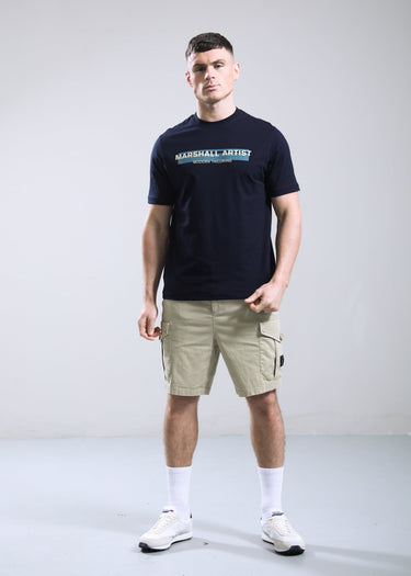 Marshall Artist Korte Broeken Ainsdale cargo short - stone