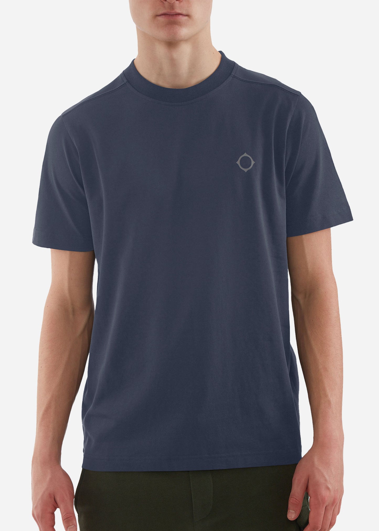 MA.Strum T-shirts Oversized back logo print tee - ink navy