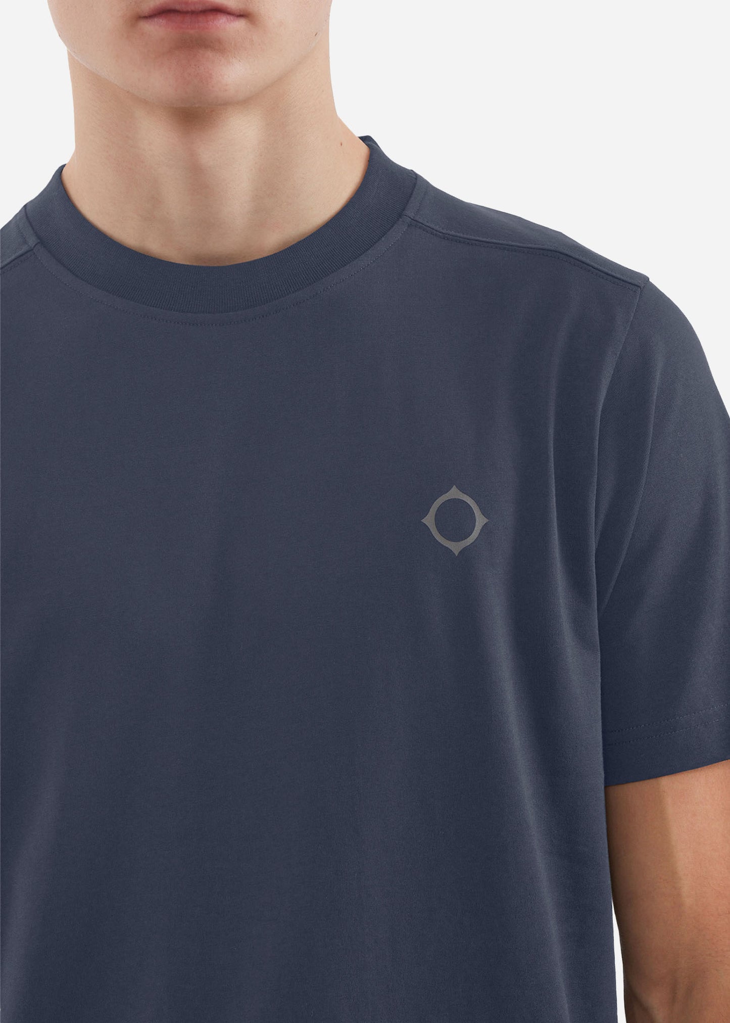 MA.Strum T-shirts Oversized back logo print tee - ink navy
