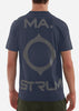 MA.Strum T-shirts Oversized back logo print tee - ink navy