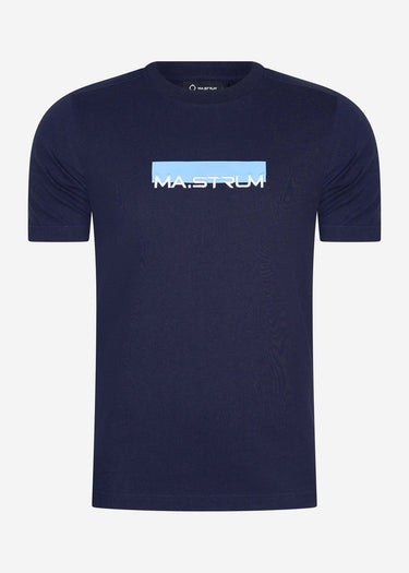 MA.Strum T-shirts MA.Strum block print tee - ink navy