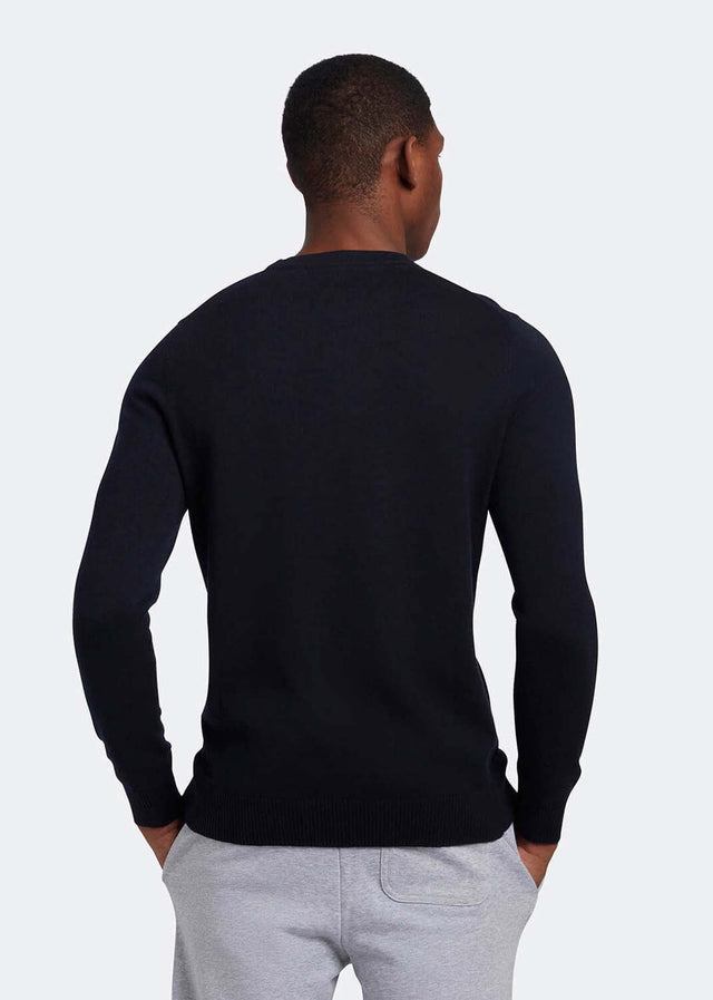 Lyle & Scott Truien Cotton merino crew neck jumper - dark navy