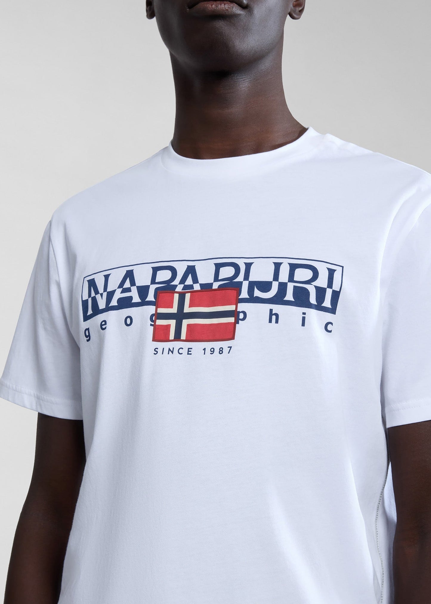 Napapijri T-shirts Aylmer t-shirt - bright white