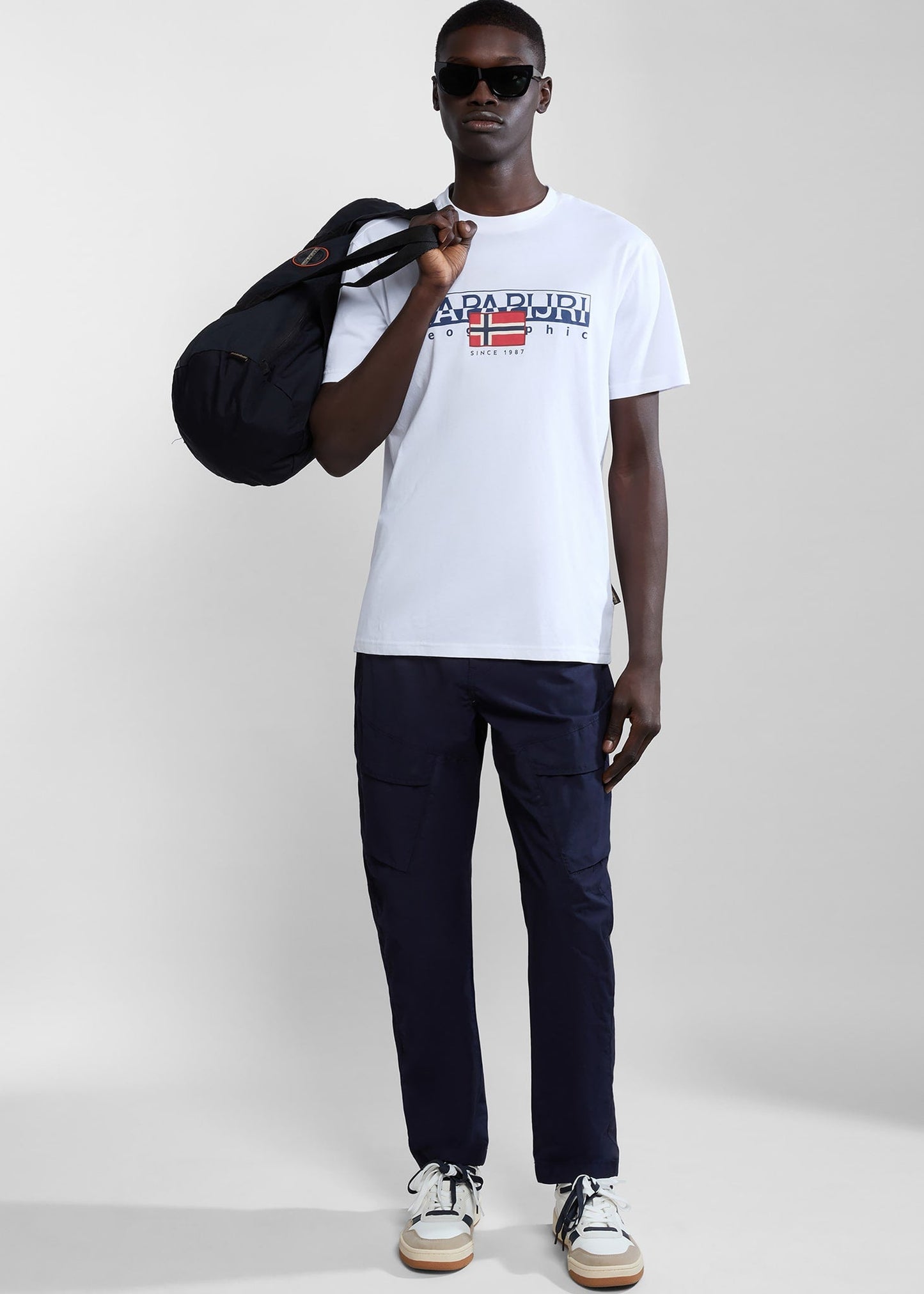 Napapijri T-shirts Aylmer t-shirt - bright white