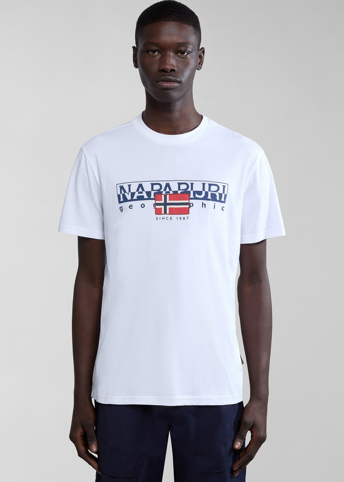 Napapijri T-shirts Aylmer t-shirt - bright white