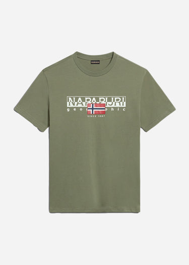 Napapijri T-shirts Aylmer t-shirt - green lichen