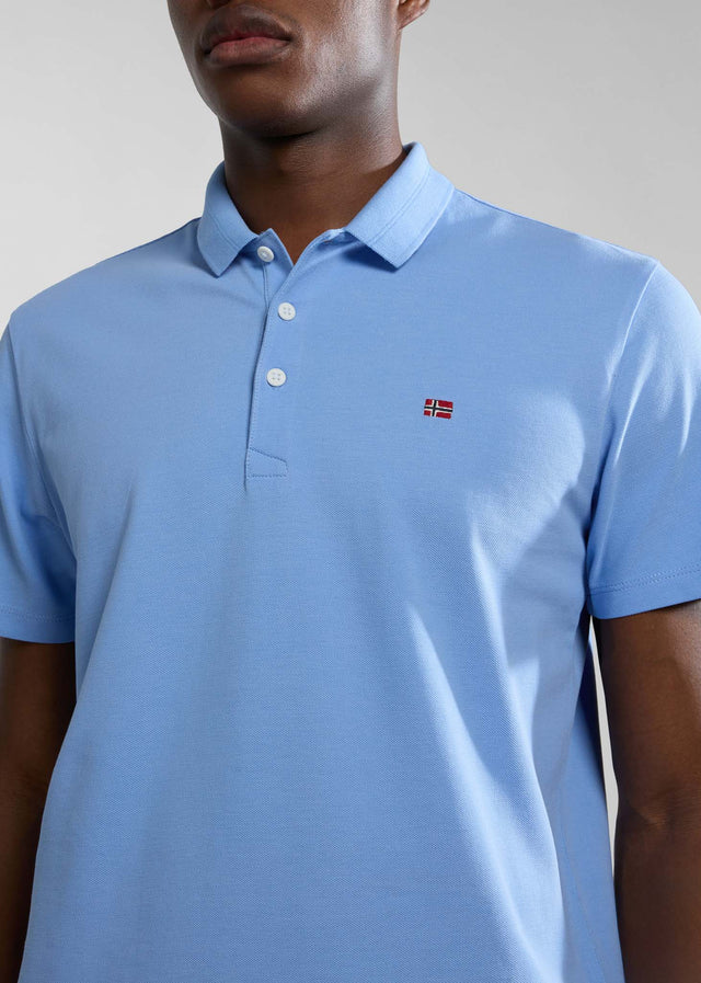Napapijri Polos Ealis ss sum - blue flower