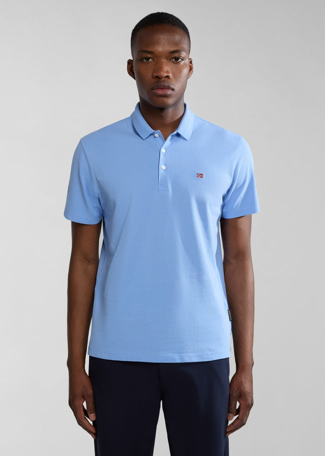 Napapijri Polos Ealis ss sum - blue flower