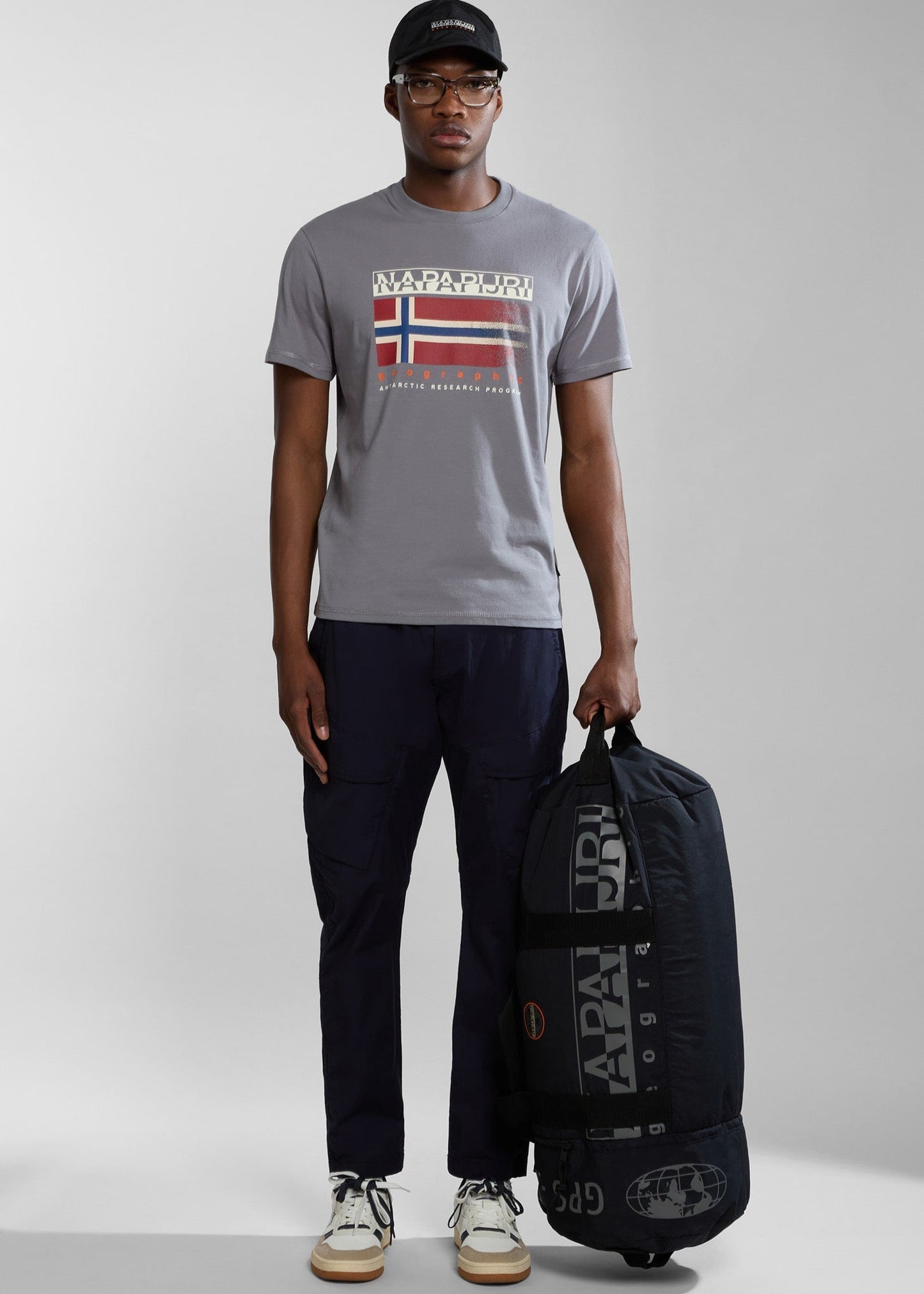 Napapijri T-shirts Kreis t-shirt - grey owl