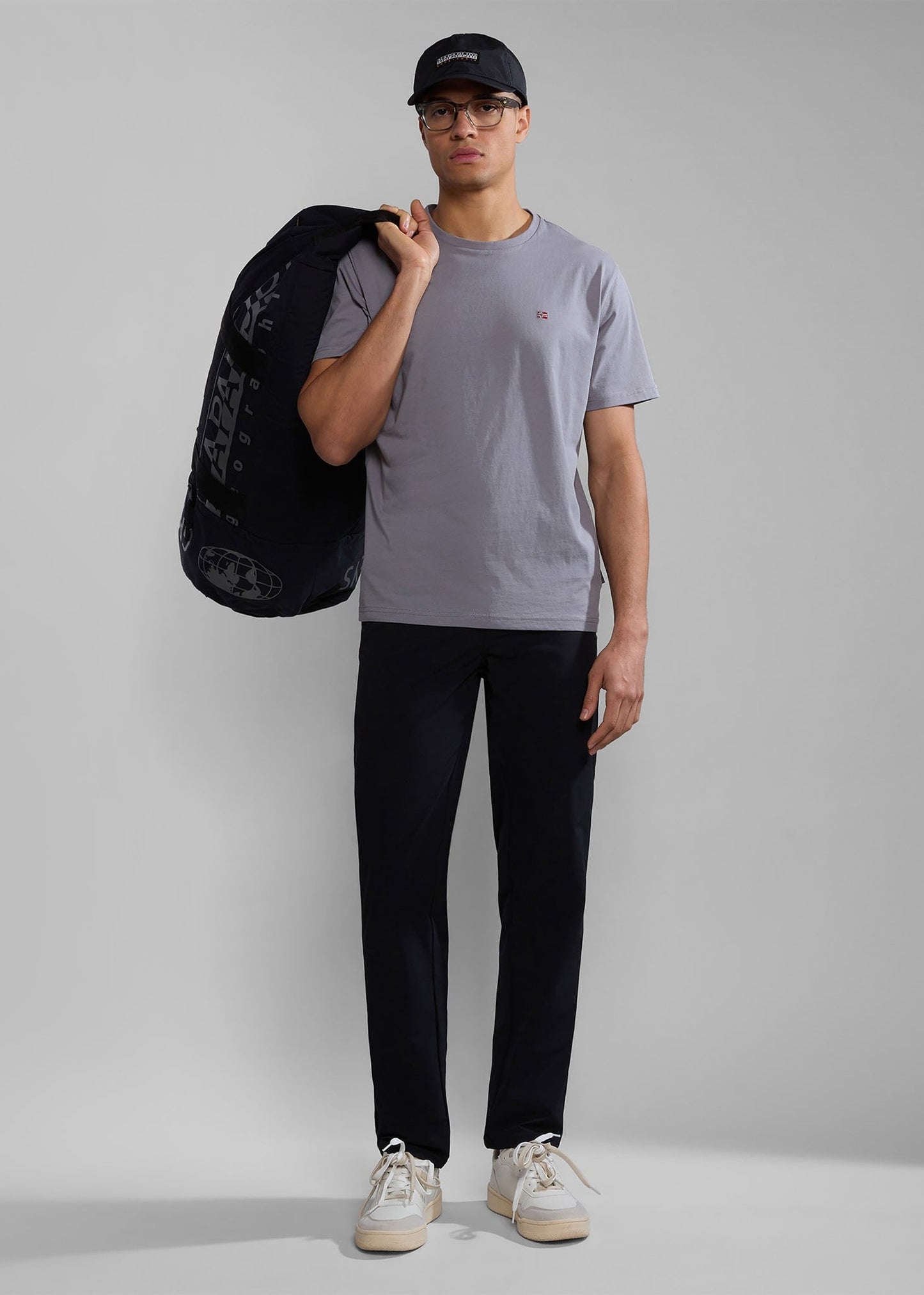 Napapijri T-shirts Salis ss sum t-shirt - grey owl
