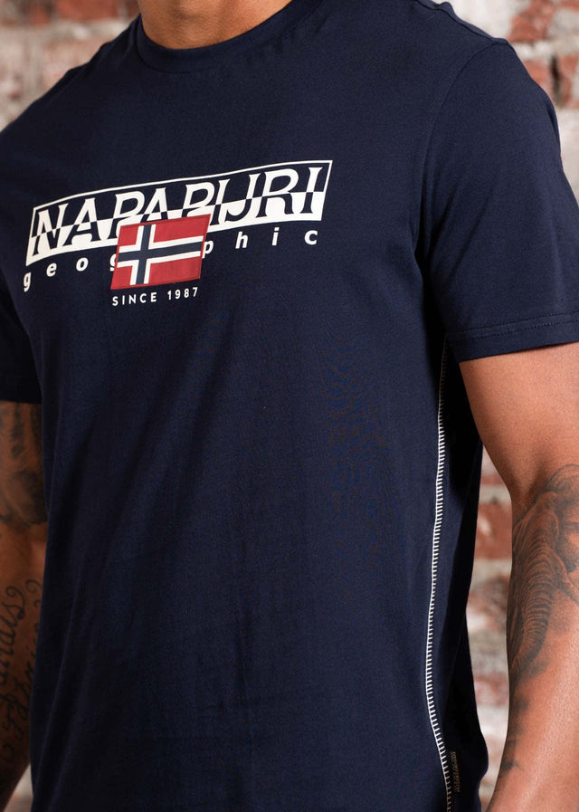 Napapijri T-shirts S aylmer - blu marine