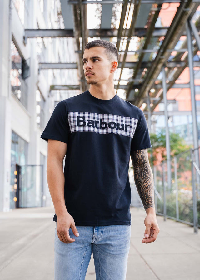 Barbour T-shirts Bancroft tailored t-shirt - navy