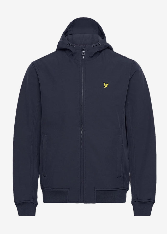 Lyle & Scott Jassen Fleece back softshell jacket - dark navy