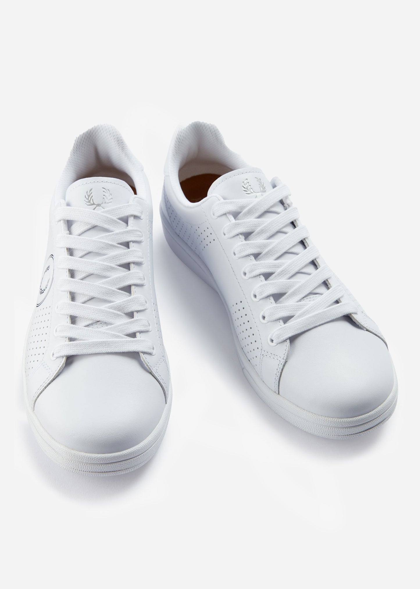 Fred Perry Schoenen B721 perf leather branded - white black