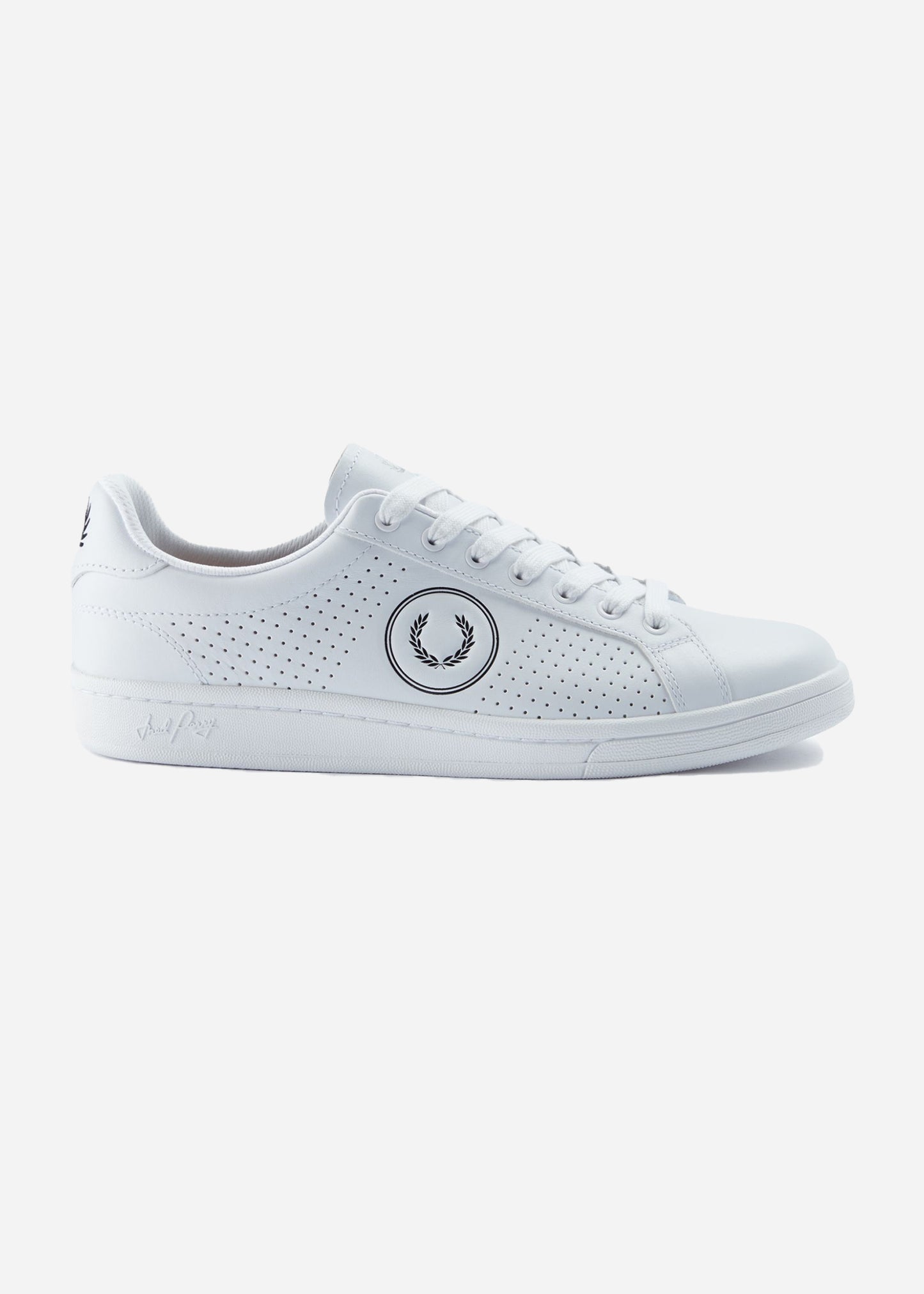 Fred Perry Schoenen B721 perf leather branded - white black