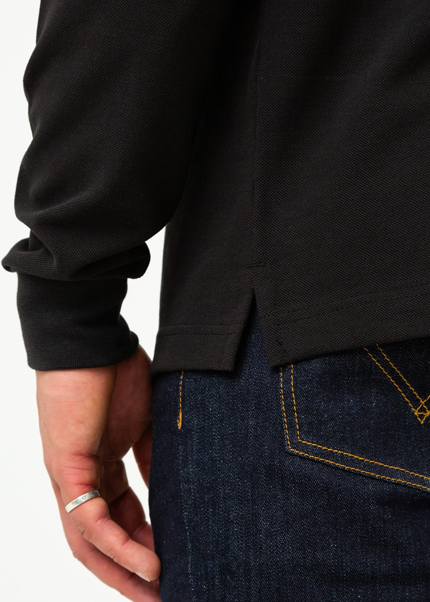 Marshall Artist Longsleeve Polo's Siren ls polo - black
