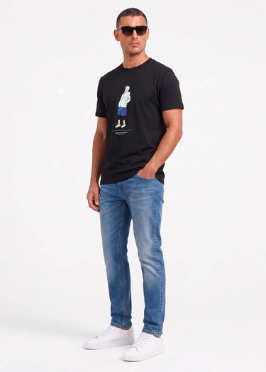 Weekend Offender T-shirts Drarga graphic tee - black