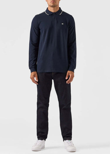 Weekend Offender Longsleeve Polo's Carola - navy house check