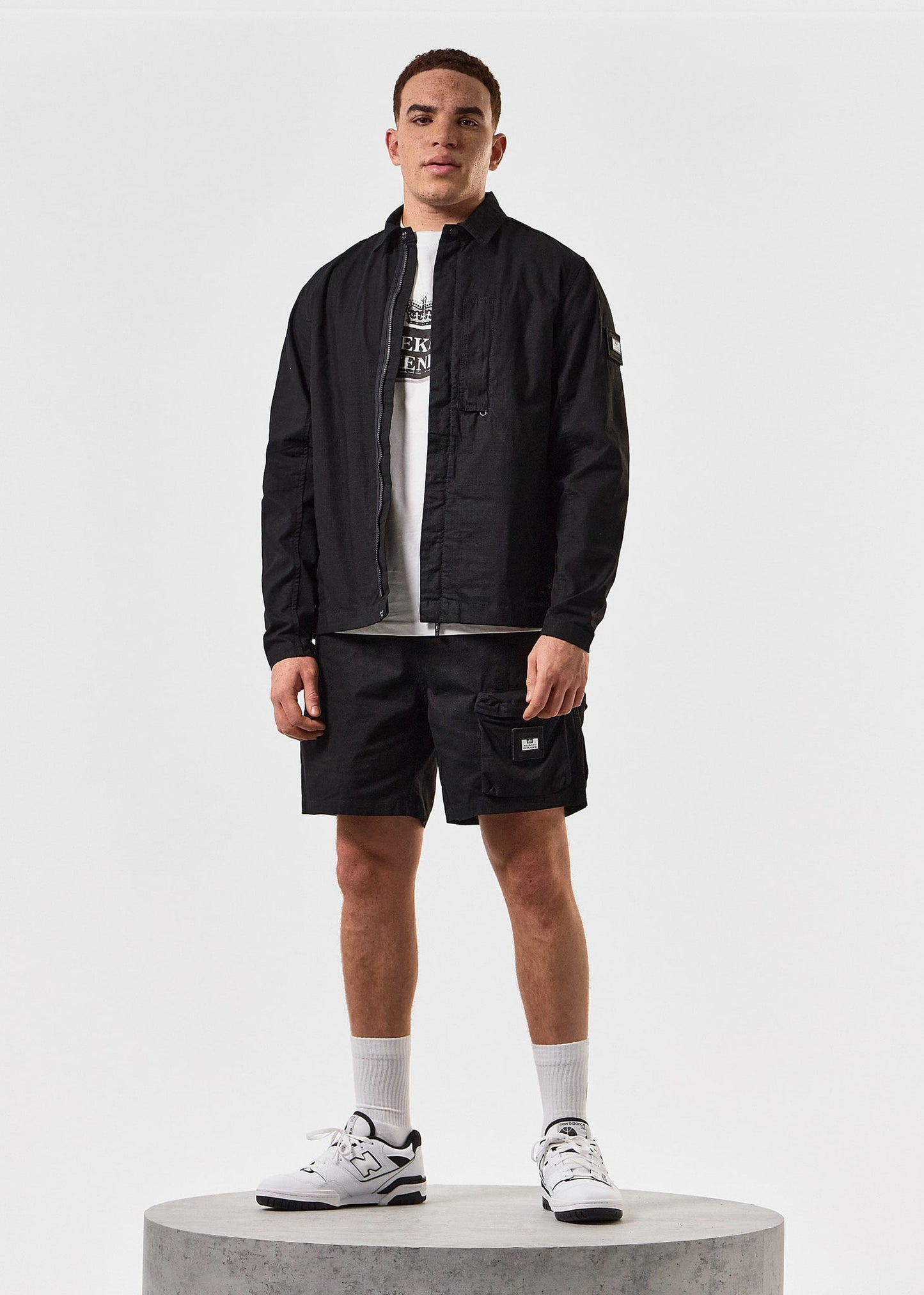 Weekend Offender Korte Broeken Sunrise hills - black